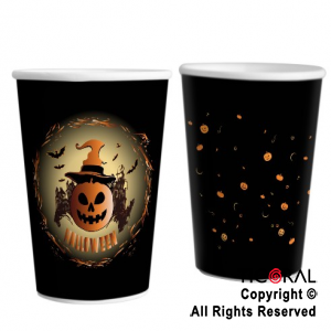 VASO 8 OZ HALLOWEEN STAMPING x 8